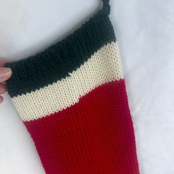 Knitted Christmas Stocking Christmas Tree & Presents Holiday Fireplace Decor - Picture 7 of 8